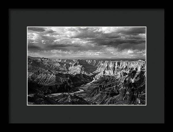 Badlands Vista In Monochrome