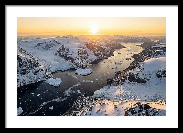 Baffin Island Fjords At Sunset