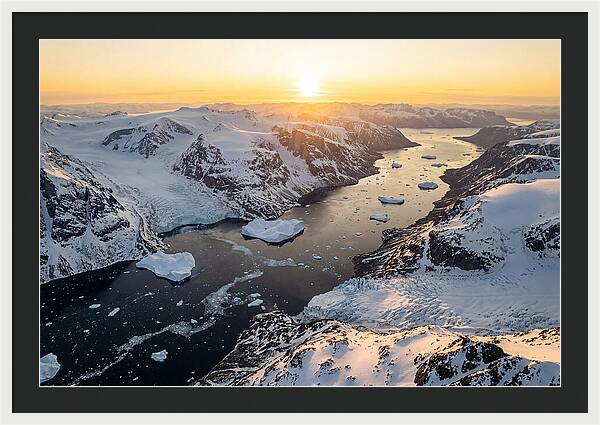 Baffin Island Fjords At Sunset