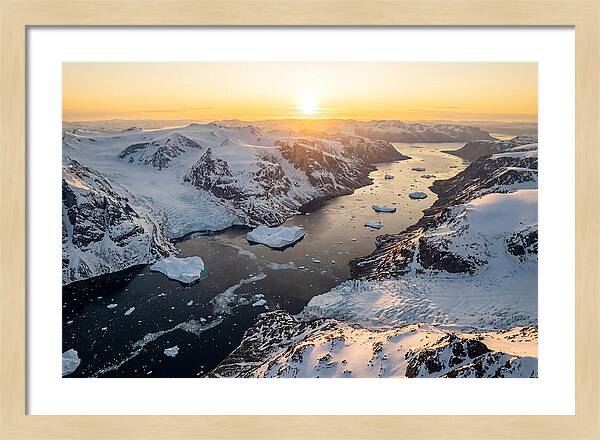 Baffin Island Fjords At Sunset