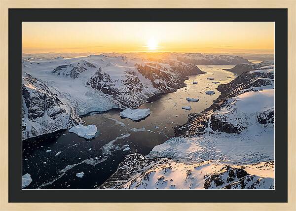 Baffin Island Fjords At Sunset