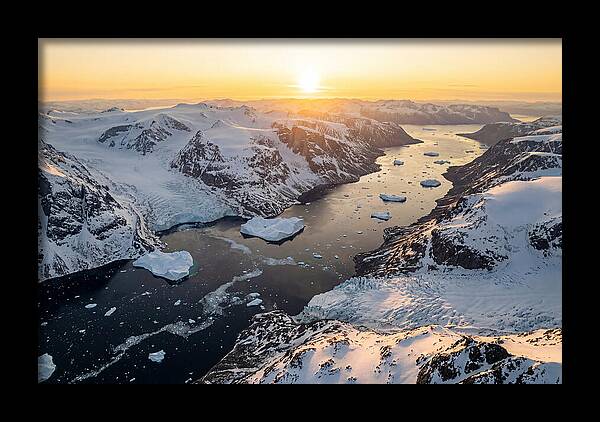 Baffin Island Fjords At Sunset