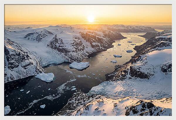 Baffin Island Fjords At Sunset