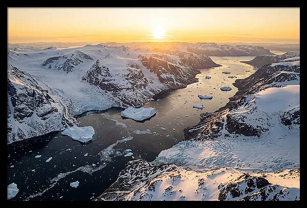 Baffin Island Fjords At Sunset