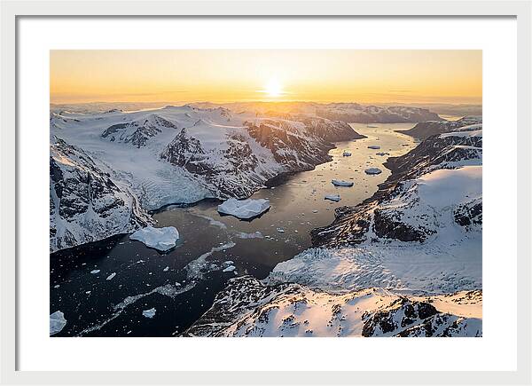 Baffin Island Fjords At Sunset
