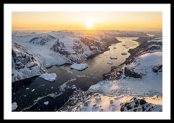 Baffin Island Fjords At Sunset