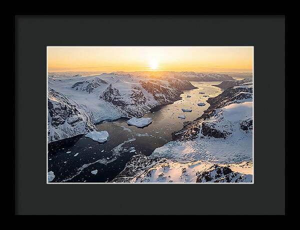 Baffin Island Fjords At Sunset