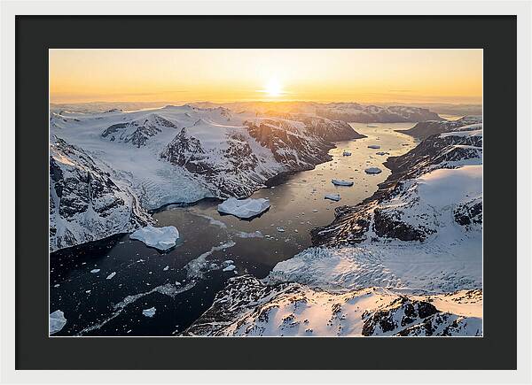 Baffin Island Fjords At Sunset