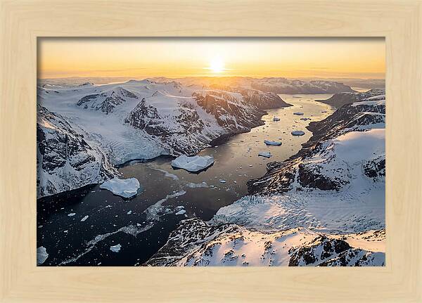 Baffin Island Fjords At Sunset