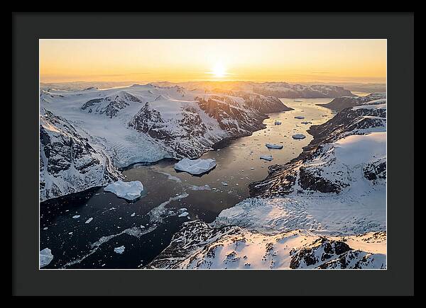 Baffin Island Fjords At Sunset
