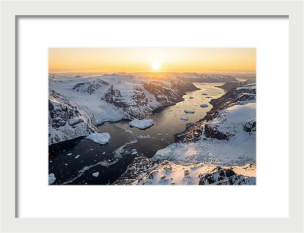 Baffin Island Fjords At Sunset