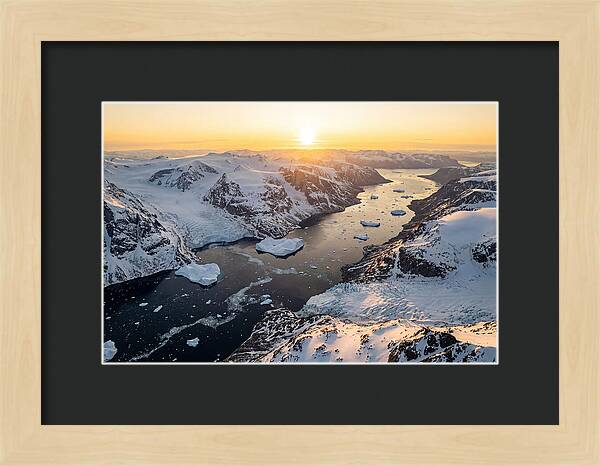 Baffin Island Fjords At Sunset