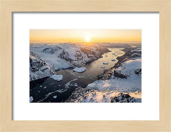 Baffin Island Fjords At Sunset