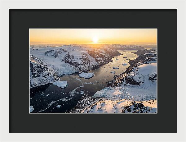 Baffin Island Fjords At Sunset