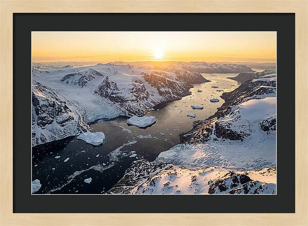 Baffin Island Fjords At Sunset