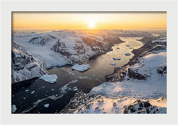 Baffin Island Fjords At Sunset