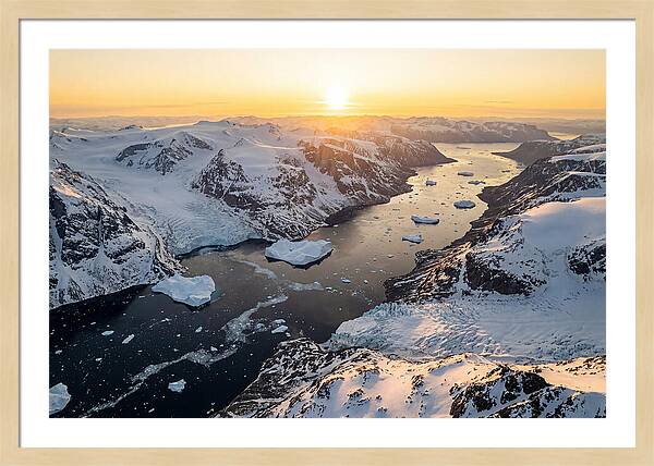 Baffin Island Fjords At Sunset
