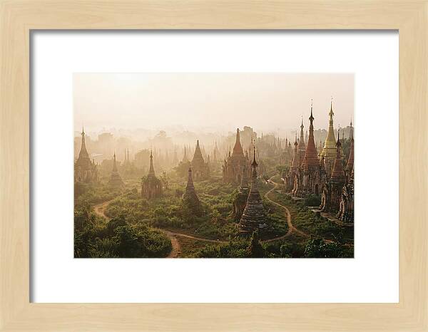 Bagan Temple Field At Dawn