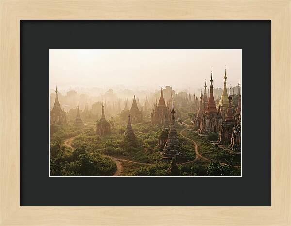 Bagan Temple Field At Dawn