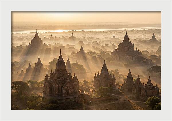 Bagan Temples At Dawn