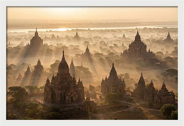 Bagan Temples At Dawn
