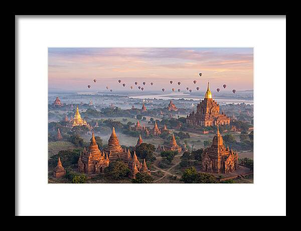 Bagan Temples At Sunrise