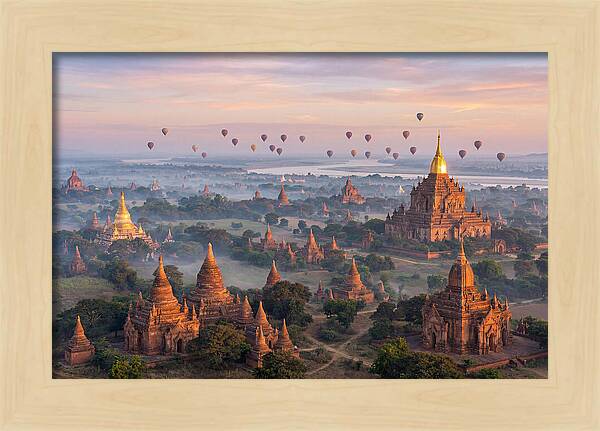 Bagan Temples At Sunrise