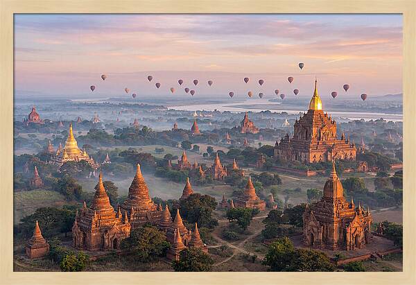 Bagan Temples At Sunrise