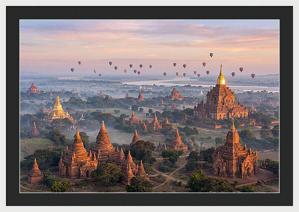 Bagan Temples At Sunrise