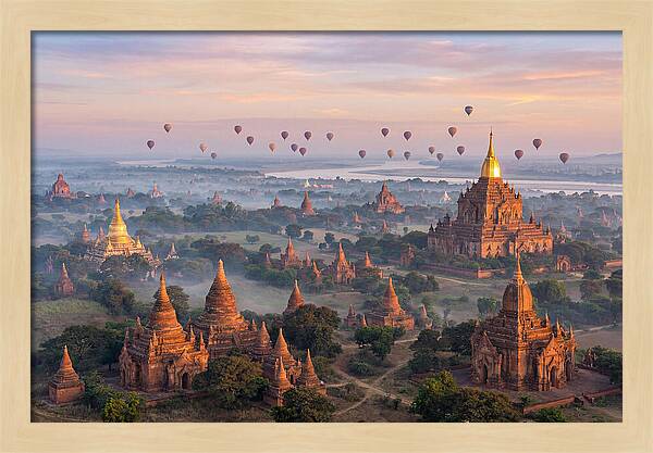 Bagan Temples At Sunrise