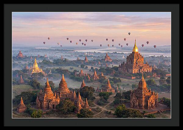 Bagan Temples At Sunrise