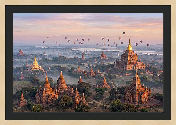 Bagan Temples At Sunrise