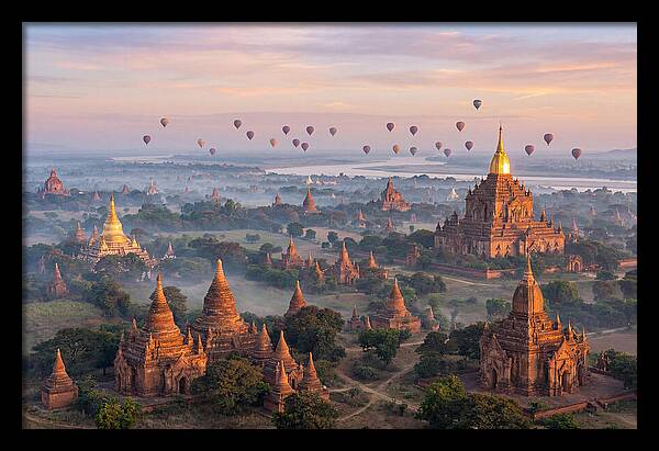 Bagan Temples At Sunrise
