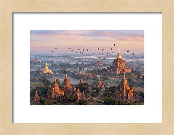 Bagan Temples At Sunrise