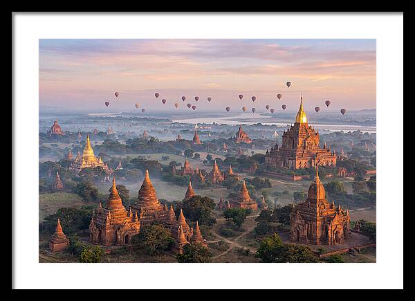 Bagan Temples At Sunrise
