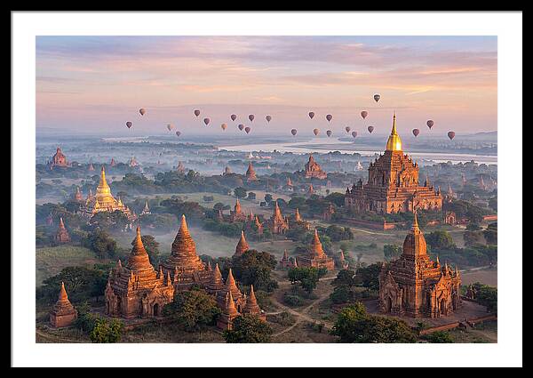Bagan Temples At Sunrise