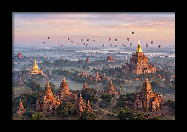 Bagan Temples At Sunrise