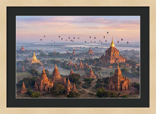 Bagan Temples At Sunrise