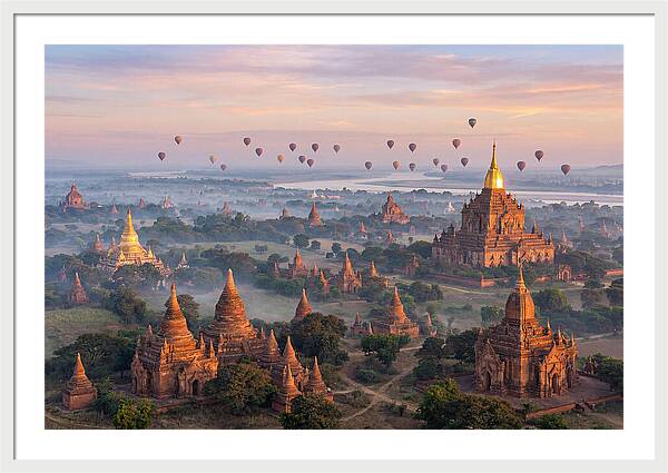Bagan Temples At Sunrise