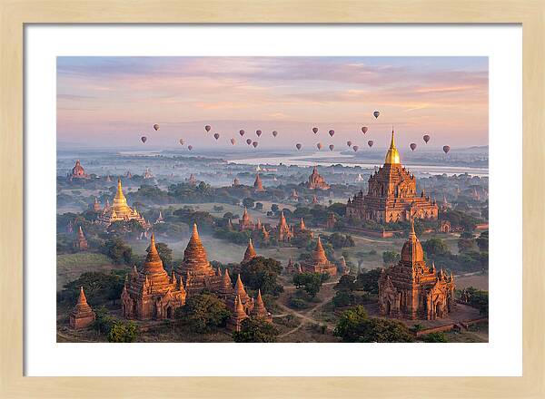 Bagan Temples At Sunrise