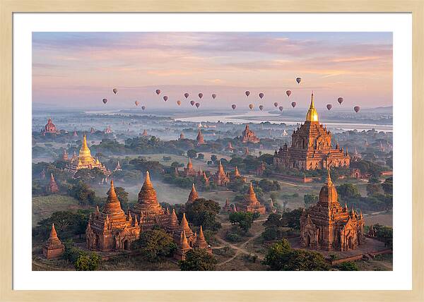 Bagan Temples At Sunrise