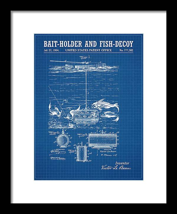 Bait Holder And Fish Decoy Blueprint Patent Us777382a