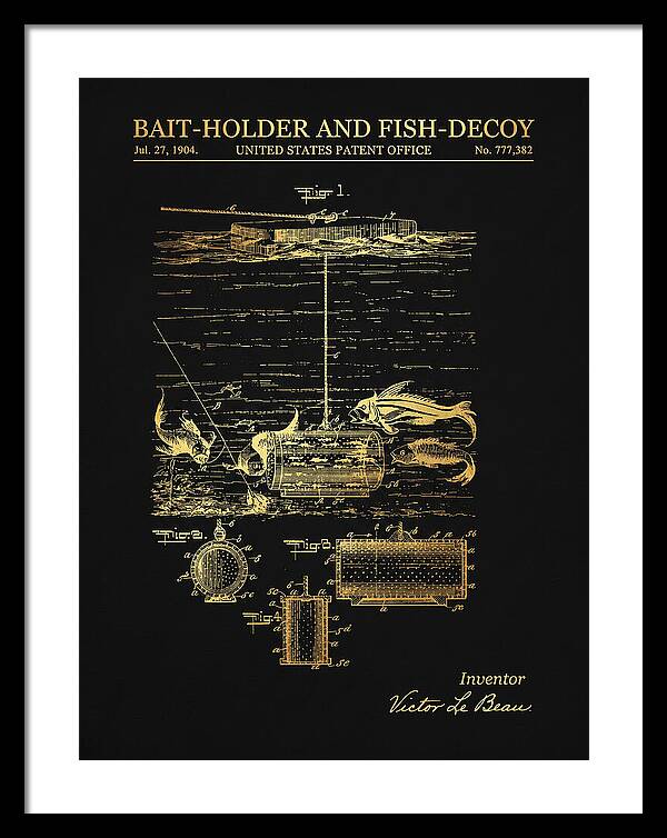Bait Holder And Fish Decoy Gold Patent Us777382a