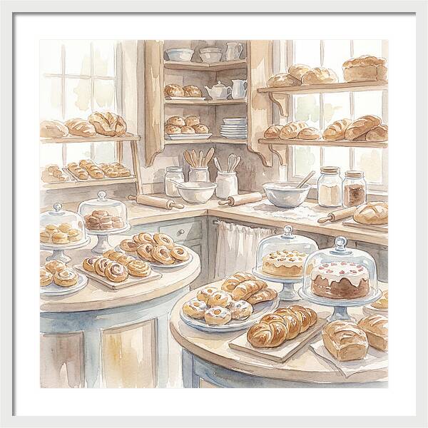 Bakery Bliss In Watercolor