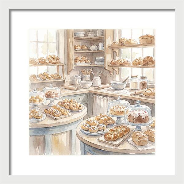 Bakery Bliss In Watercolor