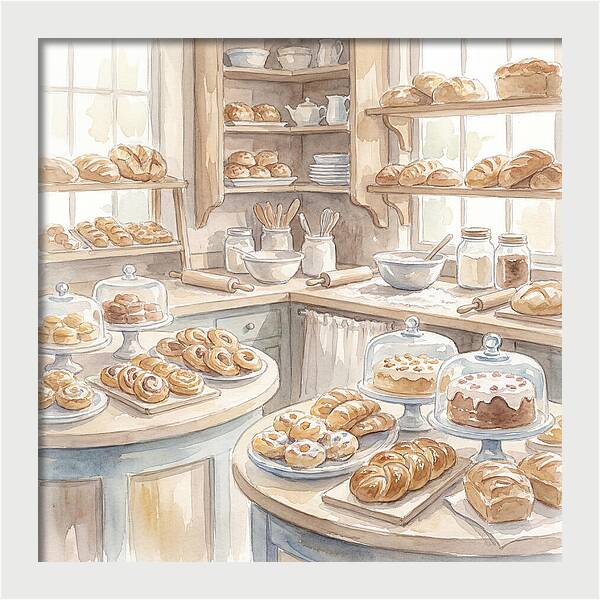 Bakery Bliss In Watercolor