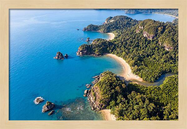 Bako National Park Coastline Aerial View
