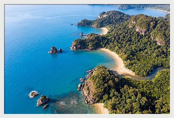 Bako National Park Coastline Aerial View