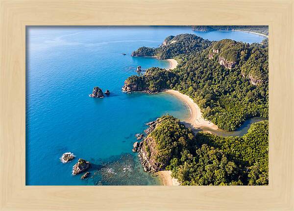 Bako National Park Coastline Aerial View