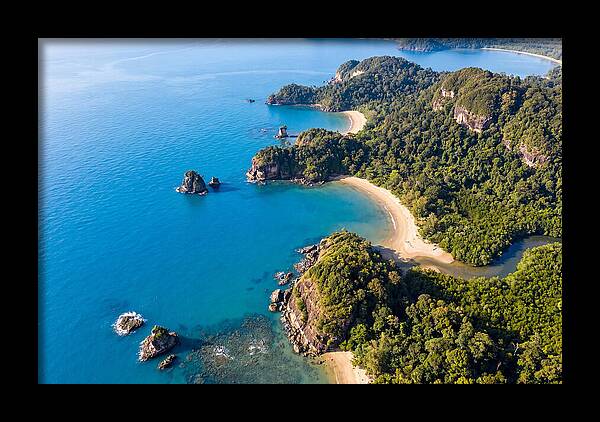 Bako National Park Coastline Aerial View